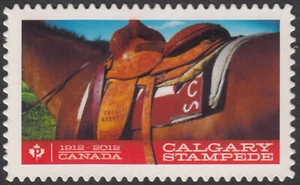 CALGARY STAMPEDE = SADDLE HORSE = DIE CUT booklet stamp MNH Canada 2012 #2547i - Picture 1 of 1