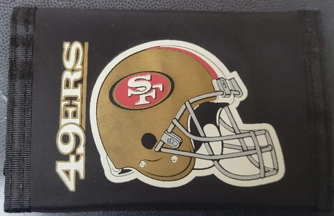 NFL San Francisco 49ers Nylon Tri-Fold Wallet, NEW (NTR1901) Cover