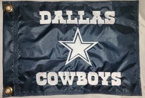 DALLAS COWBOYS Custom Safety Whip Flag - UTV, BOAT, JEEP - 13"x22" - Picture 1 of 5