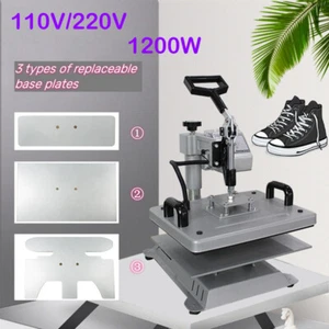 3 in 1 Digital Heat Press Machine Print Transfer Sublimation for Shoes T-shirt - Picture 1 of 16