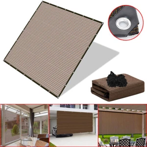 Sun Shade Sail Canopy Shelter Patio Yard Pool Mesh Cover Outdoor UV Protection - Picture 1 of 10