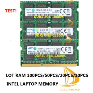 LOT 8GB 16GB Samsung DDR3L / DDR3 12800/ 12800S /10600S SODIMM Laptop Memory RAM - Picture 1 of 9