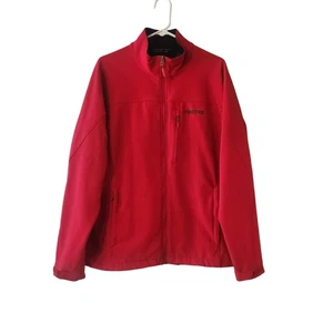 Marmot Jacket Mens Large Red Full Zip Softshell Outdoor Coat - Picture 1 of 10