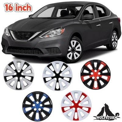 Tapacubos de rueda de 16 pulgadas 4 piezas a presión Nissan Sentra 2013-2019/2011-2017 Nissan Leaf Foto 1 de 4