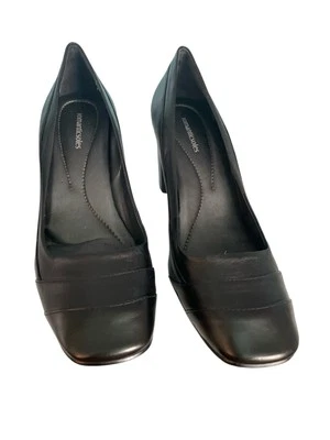 Romanticsoles Women’s Leather Heels New Square Toe Box Foto 1 de 4