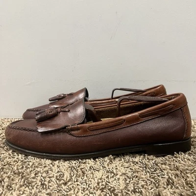 Женские кожаные мокасины Bass Weejuns Jackie Kiltie с кисточками размер 10 M - Изображение 1 из 4