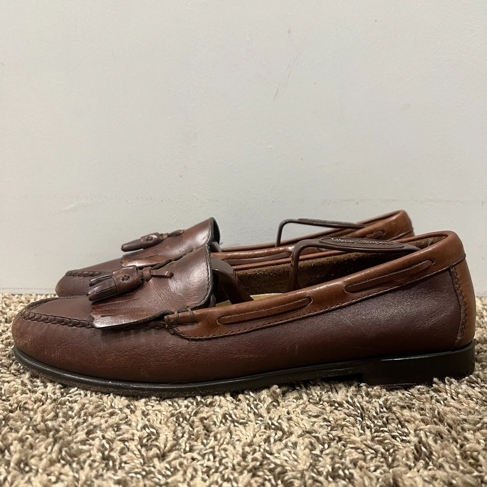 Mocasines con borla Bass Weejuns Jackie Kiltie Bass para mujer de cuero talla 10 M Foto 1 de 4