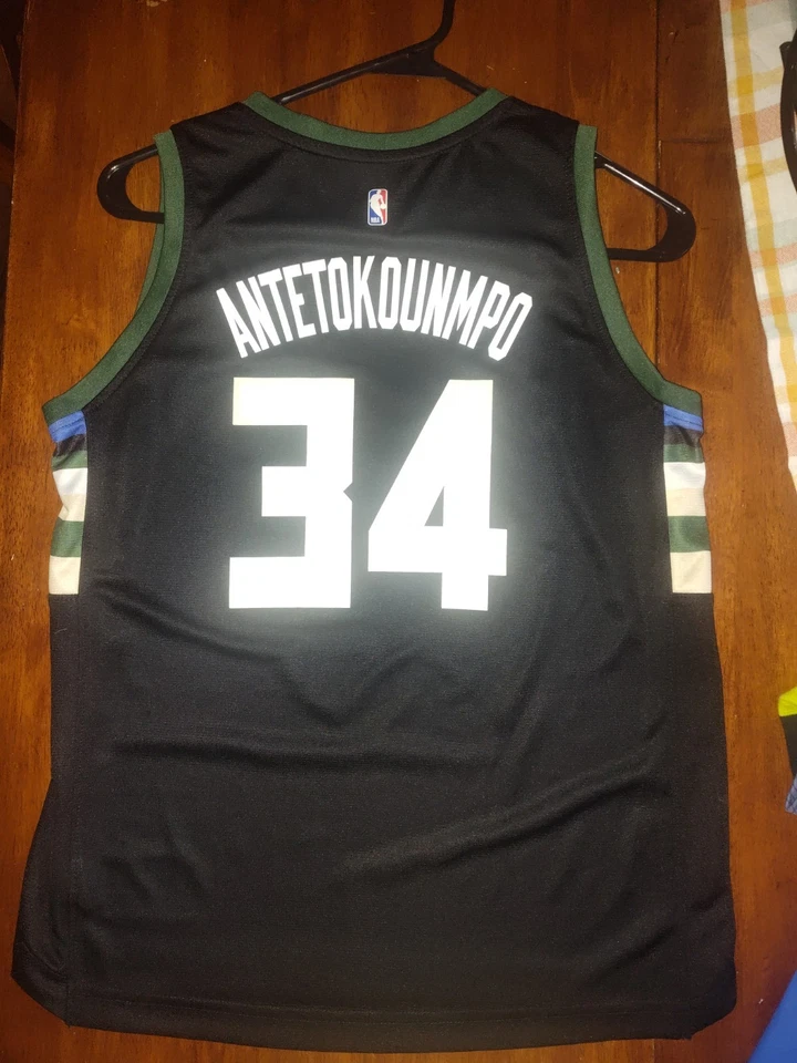 Milwaukee Bucks Giannis Antetokounmpo Youth Large Jersey- worn once - Image 1 of 3
