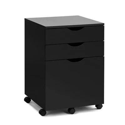 Design Square Marias Mobile Pedestal Filing Cabinet Storage Cabinet W/ 3-Drawers - image 1 of 4