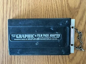 Graflex 4x5 Graphic Film Pack Adapter with Dark Slide Cat. No. 1232 - Picture 1 of 3
