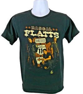 Rascal Flatts 2011 Flatts Fest Tour Concert T-Shirt Small Double-Sided Band Tee - Picture 1 of 7