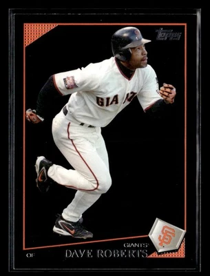 Tarjeta negra 2009 Topps #223 Dave Roberts Gigantes de San Francisco Foto 1 de 2