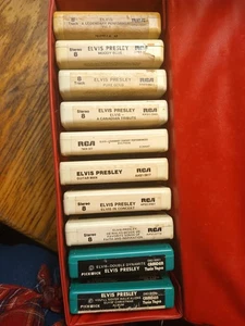 ELVIS PRESLEY 8 TRACK LOT OF 10 Including 2 Double Tapes In Case - Bild 1 von 16