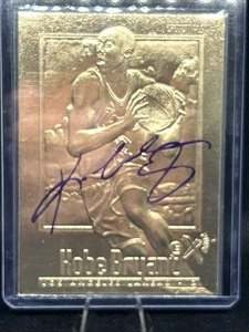 1997-00 23KT Gold Card Fleer Reprints - Rookies Kobe Bryant Purple Signature - Picture 1 of 6