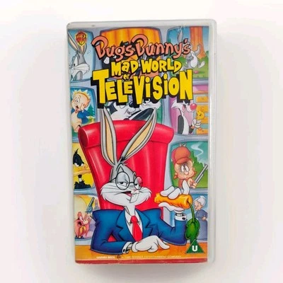 Bugs Bunny's Mad World Of Television VHS (1995) 🥕 Warner Bros Kids Animation 🐰 - Image 1 of 2