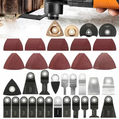 100 Tlg Multifunktionswerkzeug Zubehör Für Bosch Makita Multitool Werkzeug Set - Bild 1 von 4