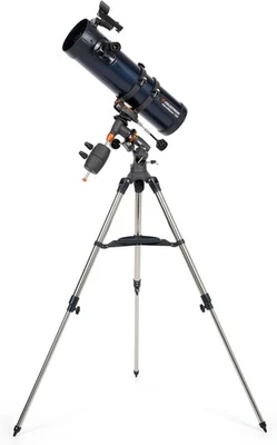 130mm Reflector Telescope with Motor Drive, Eyepieces & Tripod, Grey - Image 1 of 4