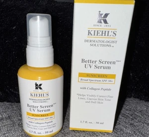 Kiehl's Better Screen UV Serum Broad Spectrum SPF 50 Collagen Peptide 1.7Oz 5/26 - Picture 1 of 2