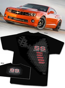 SS Super Sport Black T-Shirt - Bowtie Camaro Chevelle Nova 454 427 396 350 327 - Picture 1 of 1