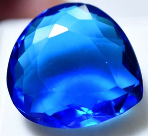 Lab Created 42.65 Ct Beautiful Blue Tanzanite Top Quality GGL Certified Gemstone - Picture 1 of 4