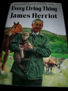 EVERY LIVING THING by James Herriot  Hardcover DustJacket  VGUC - Picture 1 of 2