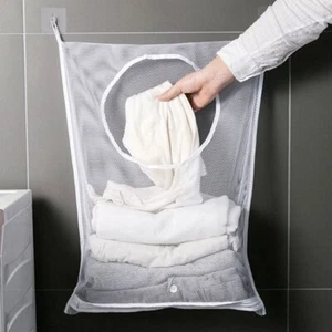 Wall Hanging Foldable Laundry Basket Organizer Storage Clothes Organizer AU - Picture 1 of 8