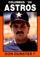 1988 Columbus Astros Best #2 Don Dunster San Jose California CA Baseball Card