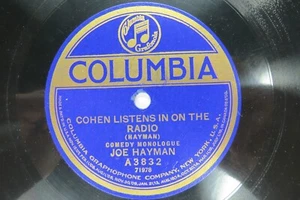 Joe Hayman - COLUMBIA A3832 - Cohen Buys A Wireless Set - Picture 1 of 2