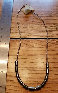Pawn - Hematite with twisted liquid silver beads - Picture 1 of 1