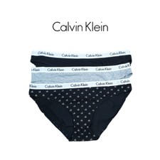 3 X Calvin Klein Sexy Women's Cotton Stretch Bikinis Panties Underwear New