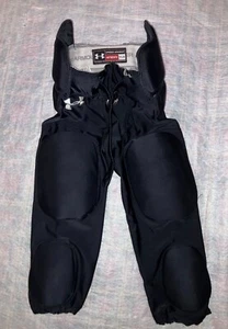 UNDER ARMOUR Football Pants Youth Large Black Built in Pads - Picture 1 of 6