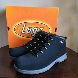 Botas de vestir informales Lugz Jam X MJXD-0040 para hombre 11,5 D negras de cuero nobuck con cordones - Imagen 1 de 10