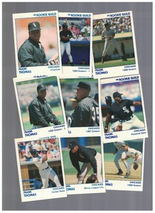 Frank Thomas Chicago White Sox 1991 Rookie Guild Star Co. 9 Card Set /5000