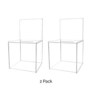 Klare Acryl 8" Blei Sammelbox mit Header 2er Pack - Bild 1 von 11