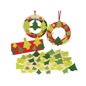 300 x PAPIERBAUMFORMEN WEIHNACHTEN Glitzerkarte Basteln Stanzformen Farbvielfalt Paket - Bild 1 von 1