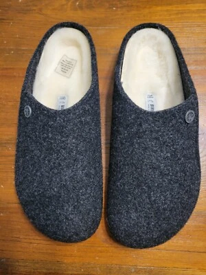 Zapatilla Birkenstock Zermatt Remache Antracita Damas 11 Hombres 9 Lana Deslizable  Foto 1 de 4