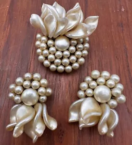 Louis Rousselet ensemble broche et clips d’oreilles - Photo 1/4