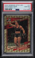 2022 Panini Donruss Optic UFC Gold Vinyl Prizm 1/1 Mackenzie Dern PSA 10 GEM MT