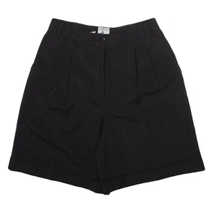 COLECCIÓN BÁSICA Pantalones Cortos Informales Mujer Negros Relajados S W28 - Imagen 1 de 6