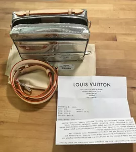 Brand New Louis Vuitton M45885 Mirror Silver Handle Soft Trunk - Picture 1 of 5