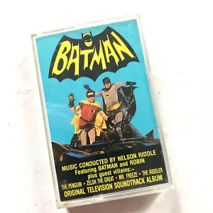 BATMAN Television Soundtrack Album Nelson Riddle Cassette Tape Batman Theme - Picture 1 of 5