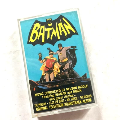 BATMAN Television Soundtrack Album Nelson Riddle Cassette Tape Batman Theme - Image 1 of 4