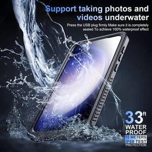 For Samsung Galaxy S23 Ultra / S23 FE 5G Case Waterproof Shockproof Screen Cover - Picture 1 of 19