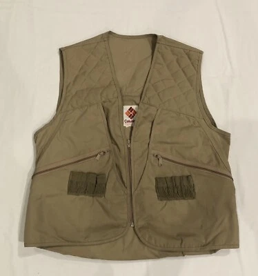 90s Vintage COLUMBIA - Men's Lined Canvas Hunting Vest- Size XL USA (15) - Image 1 of 4