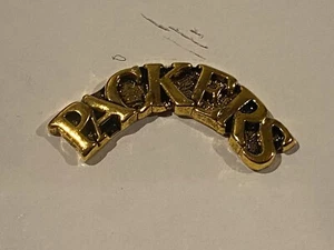 Green Bay Packers Weste Hut Anstecknadel Pinback Tack goldfarben Packers Bogen gewölbt - Bild 1 von 2
