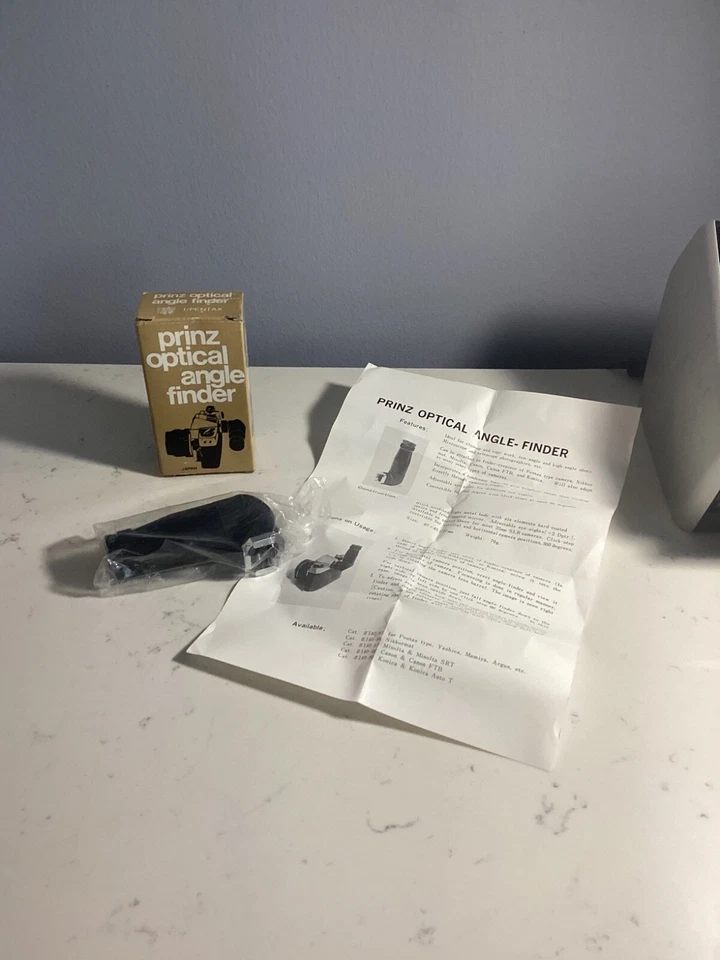 NEW IN BOX AUTHENTIC PRINZ OPTICAL ANGLE FINDER CATALOG # 140-85 FOR PENTAX NR - Image 1 of 4