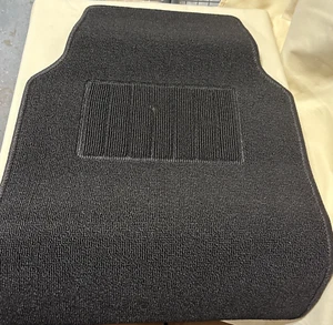 Car Carpet Floor Mats 4 Piece Rug Vinyl Heel Pad for Sedan & SUV Cars and Trucks - Picture 1 of 7
