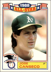 1989 Topps Glossy #6 Jose Canseco 1988 All-Star Oakland Athletics - Picture 1 of 2