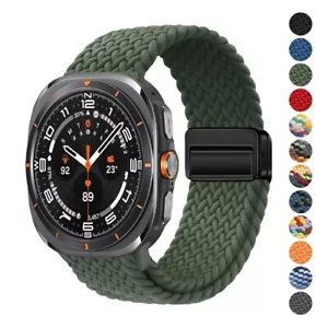Für Samsung Galaxy Watch Ultra Armband 47mm ✅Magnet Nylon Geflochten Sportarmband - Bild 1 von 13