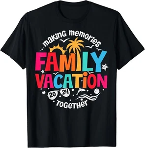 Family Vacation 2024 Beach Matching Family Summer Vacation Gift Unisex T-Shirt - Picture 1 of 3